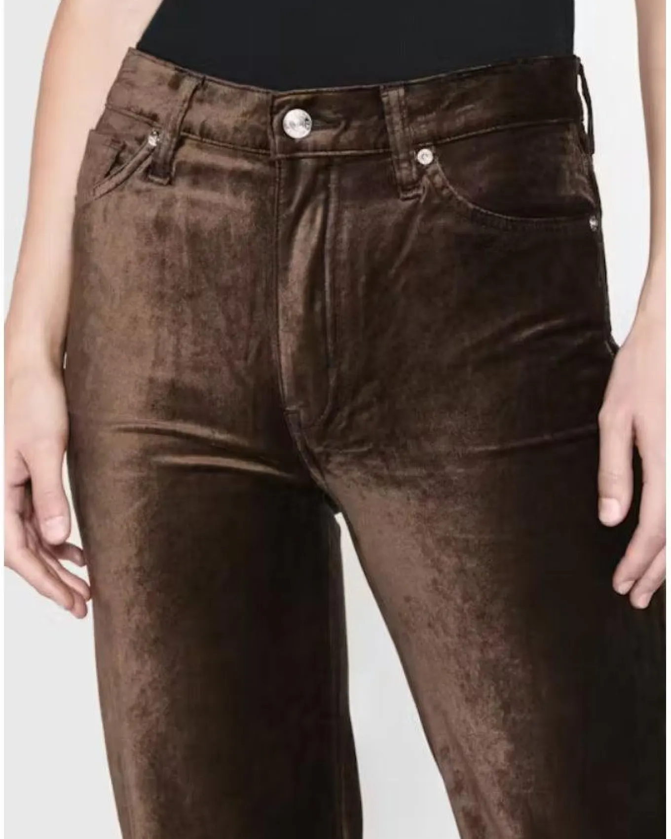 Frame Le Sleek Straight Velveteen Pant