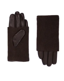 HiSO Leather Cashmere Combo Gloves