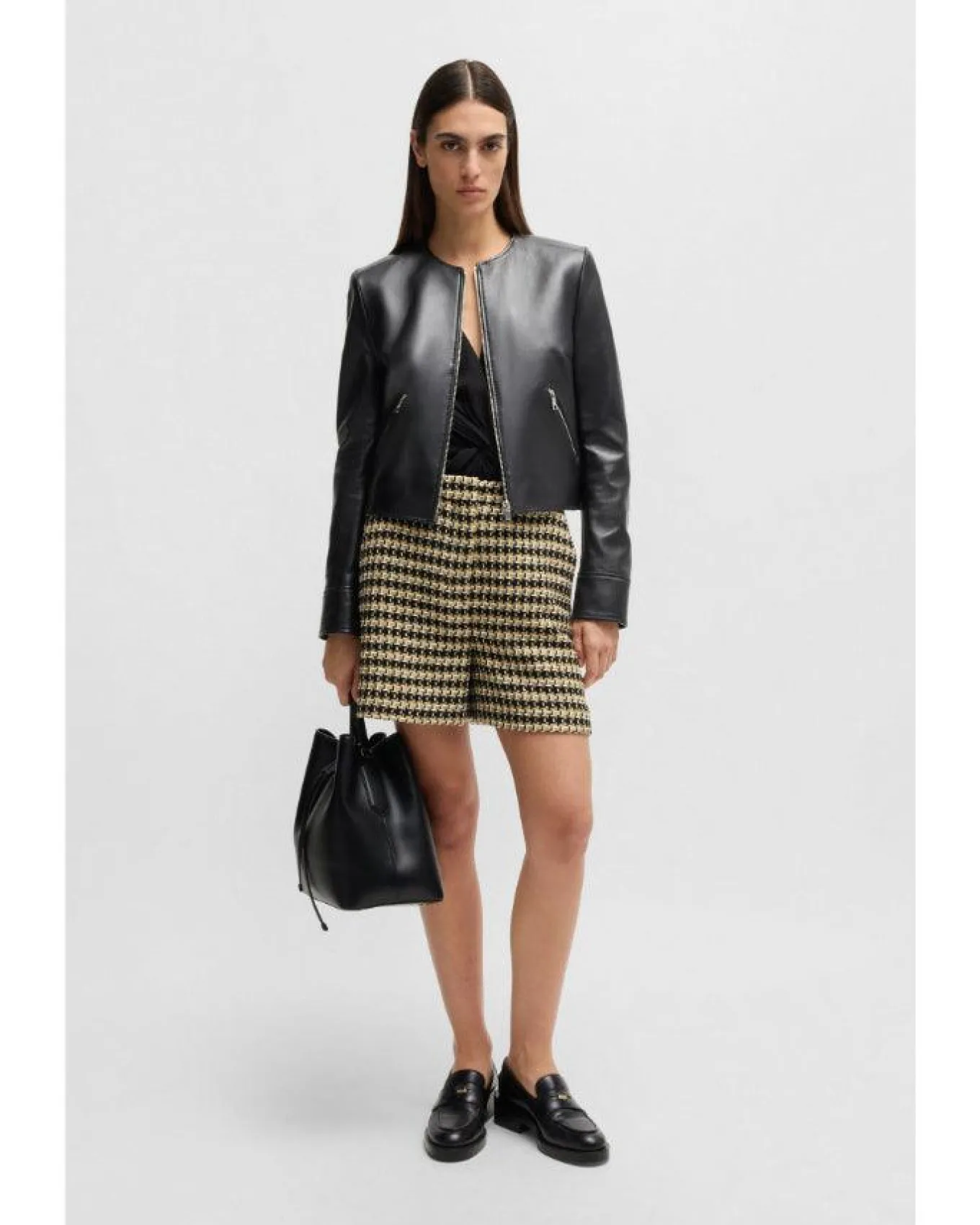 Hugo Boss Sadenita Leather Jacket