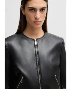 Hugo Boss Sadenita Leather Jacket