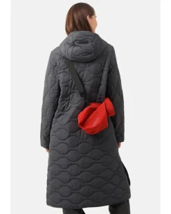 Ilse Jacobsen Long Quilted Hooded Coat