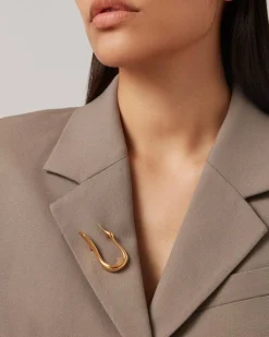 Jenny Bird Lisieux Brooch Gold