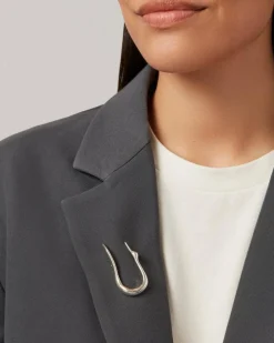 Jenny Bird Lisieux Brooch Silver