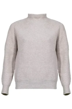 Kinross Cashmere Fashioned Cashmere Funnel Neck Pullover