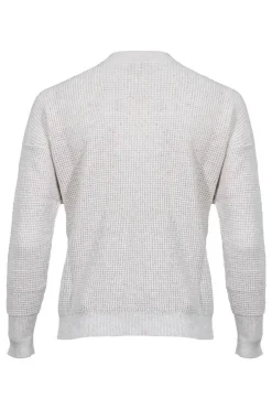 Kinross Cashmere Thermal Sequin Vee Pullover