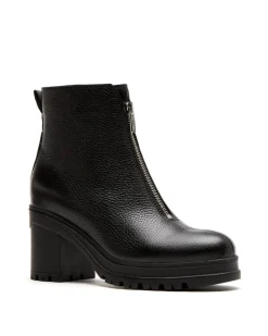 La Canadienne Penn Leather Zip Front Ankle Boot