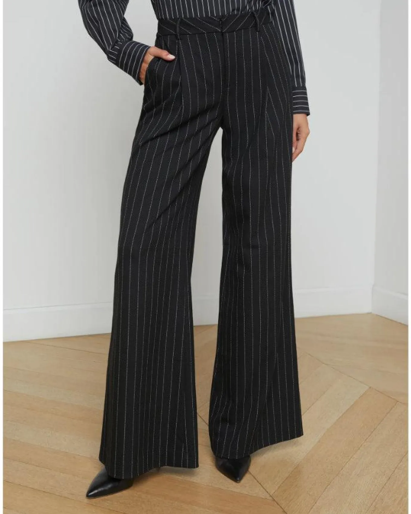 L'Agence Allanah Pinstriped Trouser