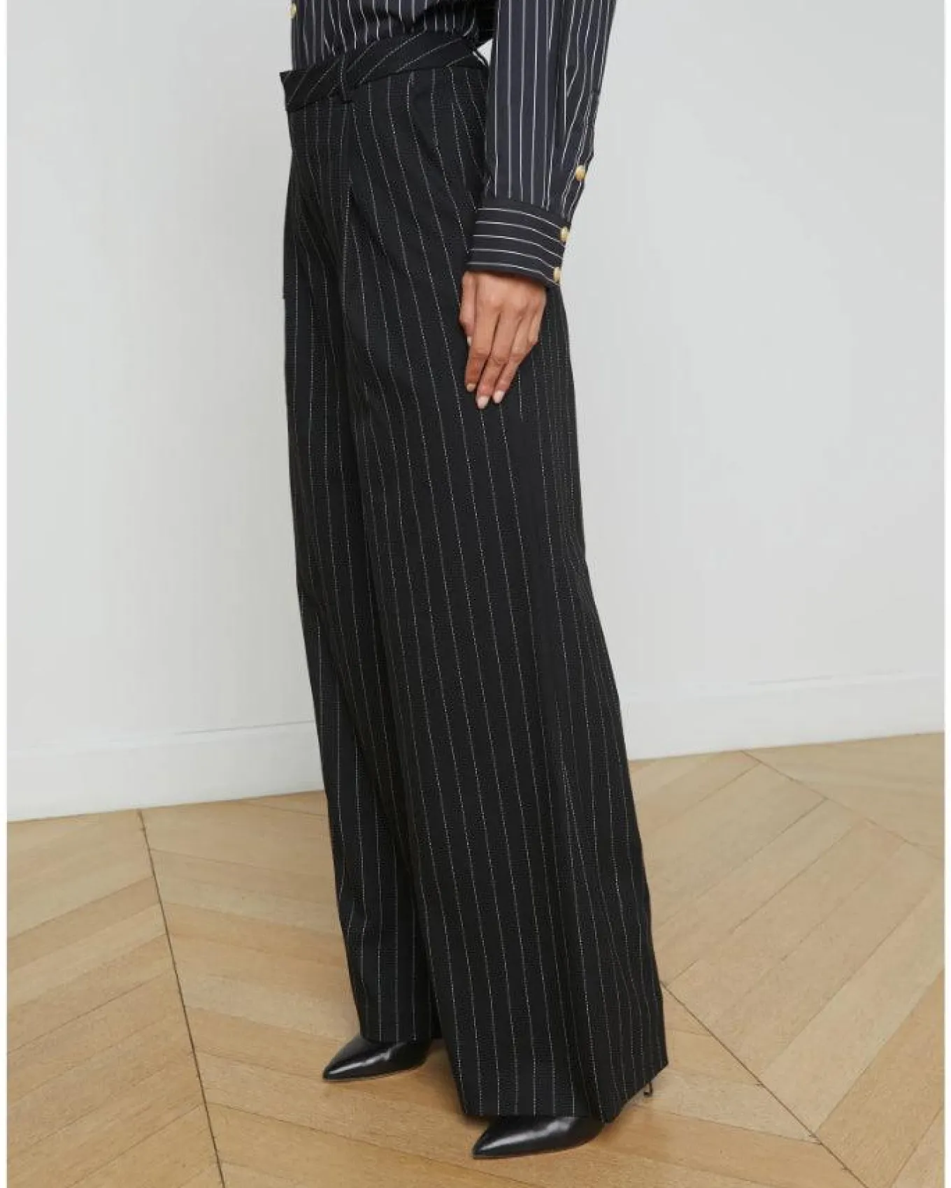 L'Agence Allanah Pinstriped Trouser