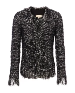 L'Agence Azure Knit Cardigan Blazer