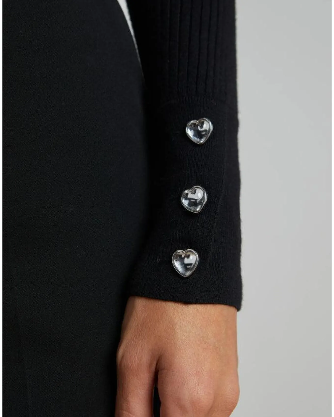 L'Agence Cesca Crystal Heart Pullover