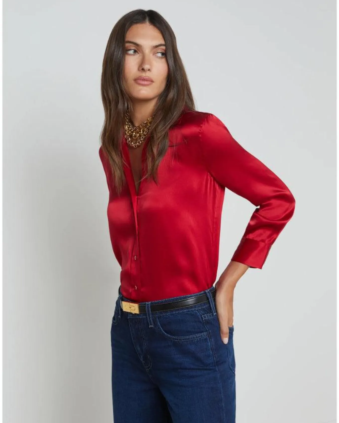 L'Agence Dani 3/4 Sleeve Blouse