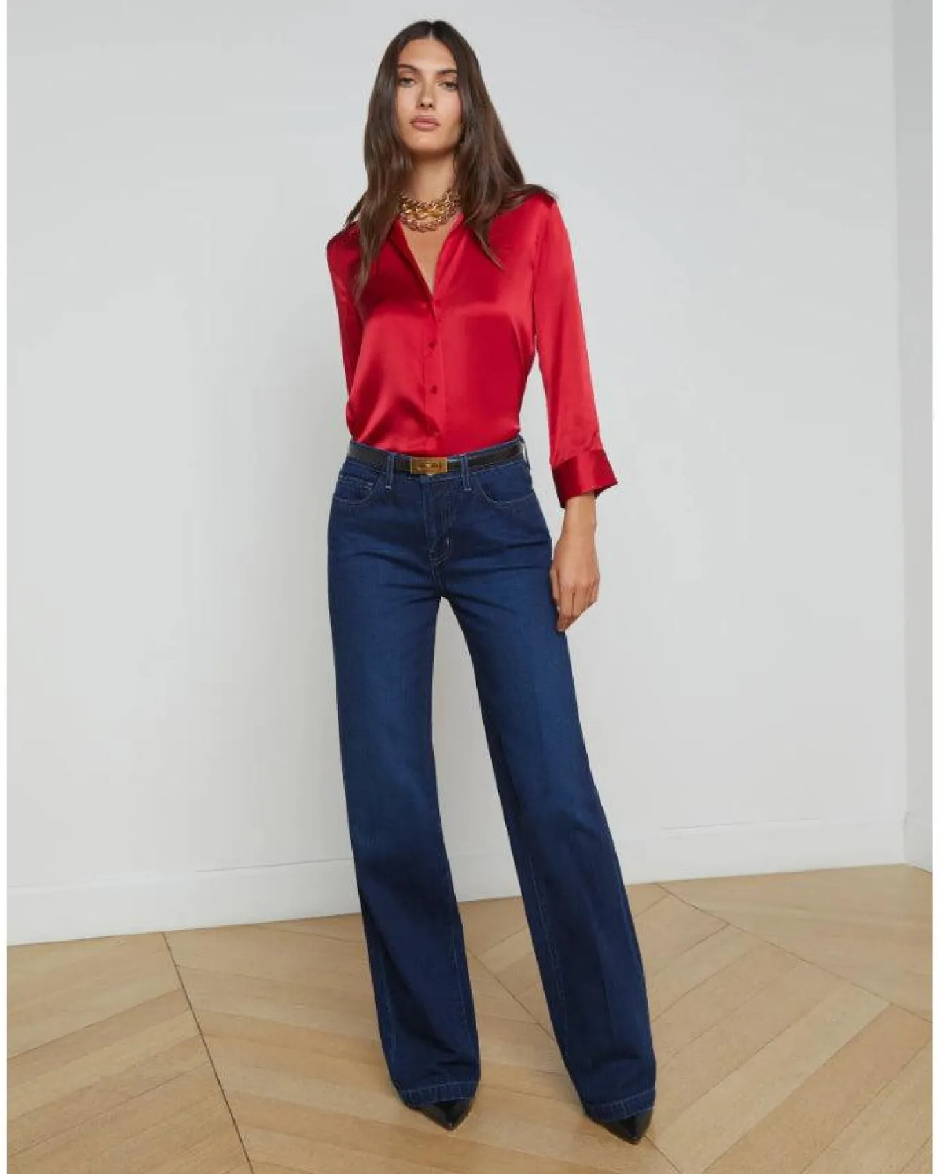 L'Agence Dani 3/4 Sleeve Blouse