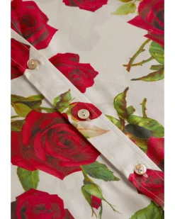 L'Agence Dani 3/4 Sleeve Romantic Rose Blouse