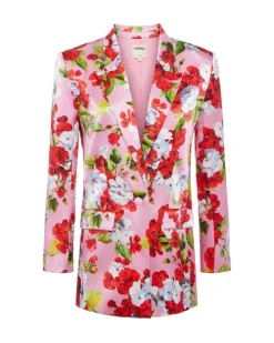 L'Agence Gwyneth Floral Boyfriend Blazer