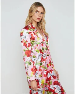 L'Agence Gwyneth Floral Boyfriend Blazer