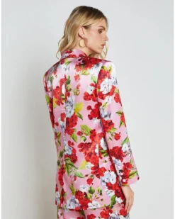 L'Agence Gwyneth Floral Boyfriend Blazer