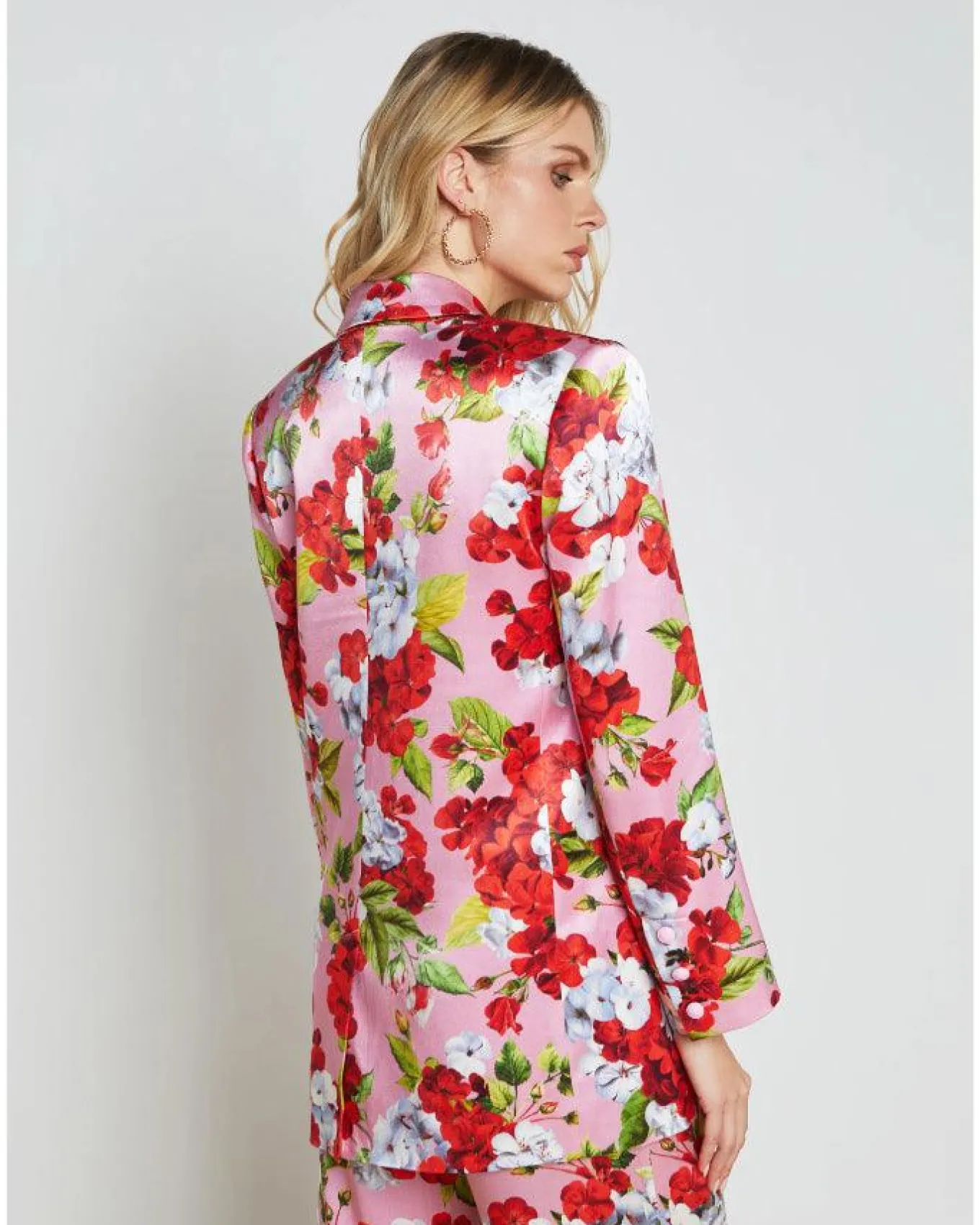 L'Agence Gwyneth Floral Boyfriend Blazer