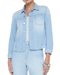 L'Agence Janelle Slim Raw Hem Jacket