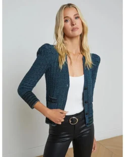 L'Agence Jenni Waffle Stitch Cardi