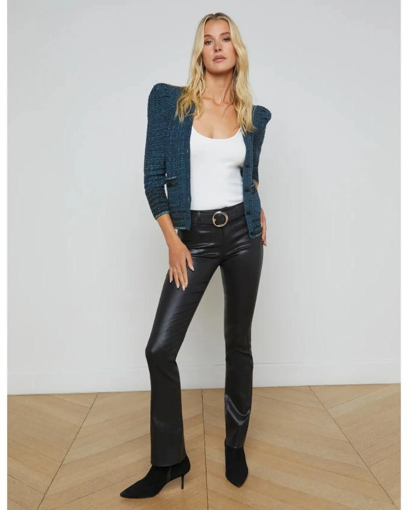 L'Agence Jenni Waffle Stitch Cardi