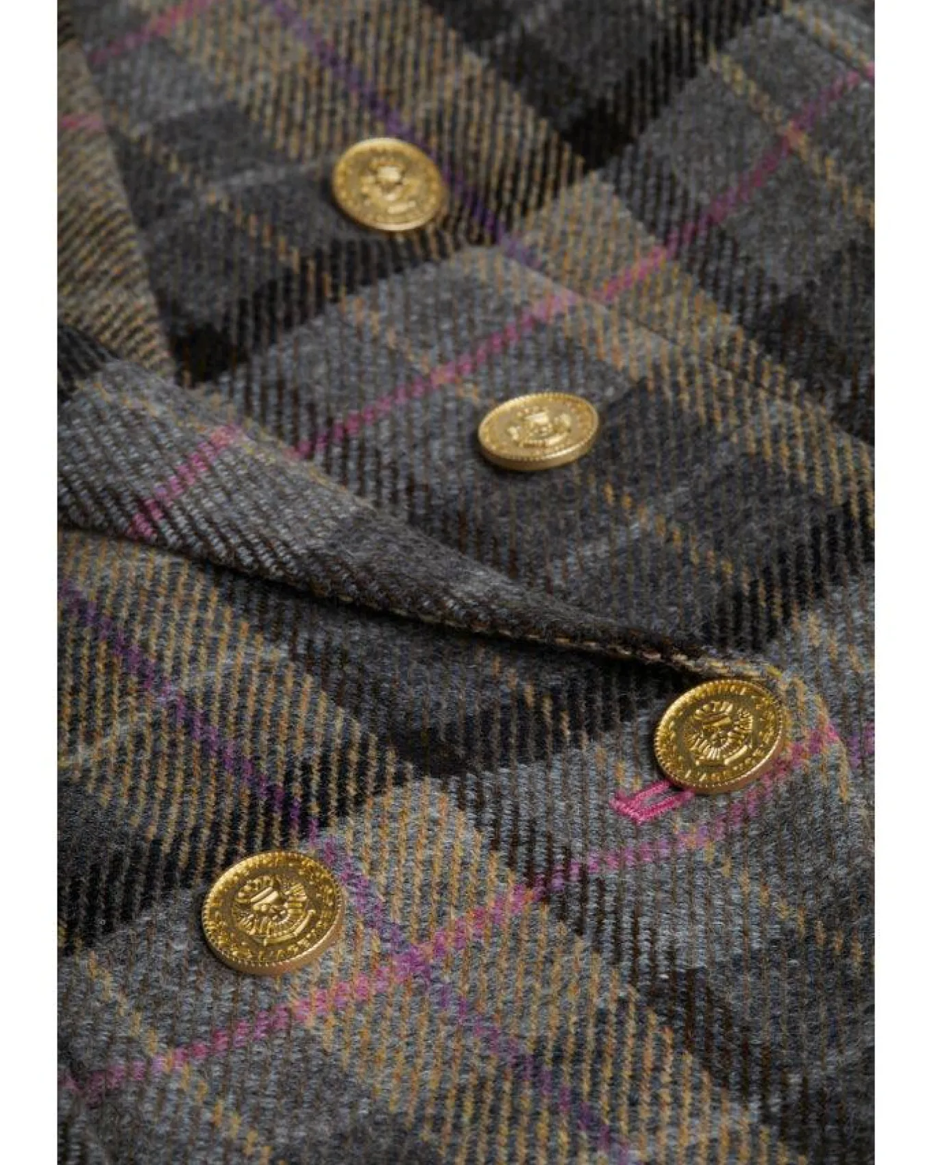 L'Agence Kenzie Plaid Double Breasted Blazer