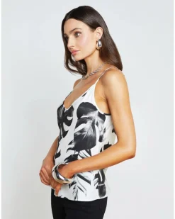 L'Agence Lexi Palm Leaves Camisole