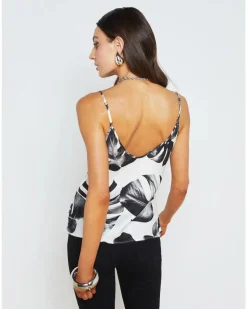 L'Agence Lexi Palm Leaves Camisole