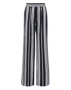 L'Agence Lillian Wide Leg Stripe Pant