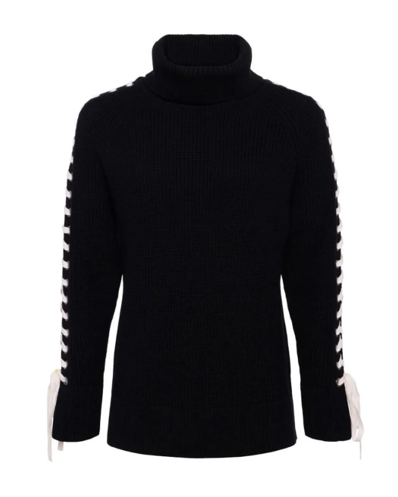 L'Agence Nola Lace Up Turtleneck
