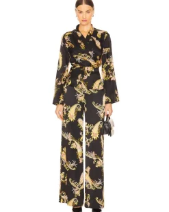 L'Agence Olive Wrap Blouse