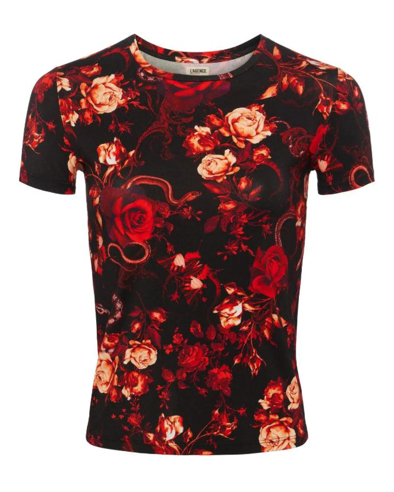 L'Agence Ressi Baroque Floral Tee