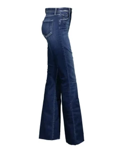 L'Agence Ruth Straight Leg Raw Hem Jeans