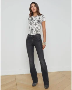 L'Agence Ruth Straight Leg Jeans