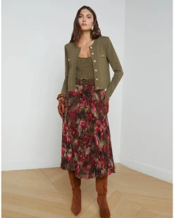 L'Agence Toulouse Crop Cardigan