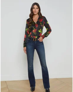 L'Agence Tyler Romantic Rose Blouse