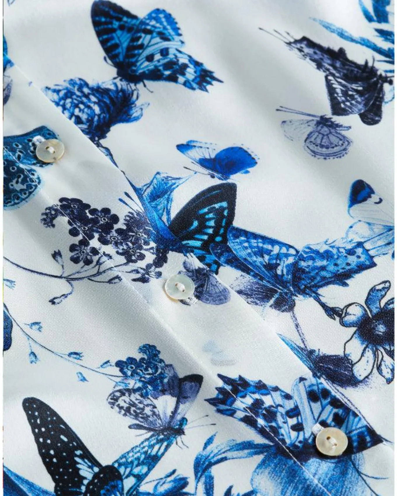 L'Agence Tyler Silk Butterflies Blouse