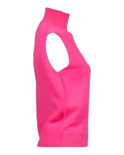 Lawrence Cashmere Turtleneck Tank Top