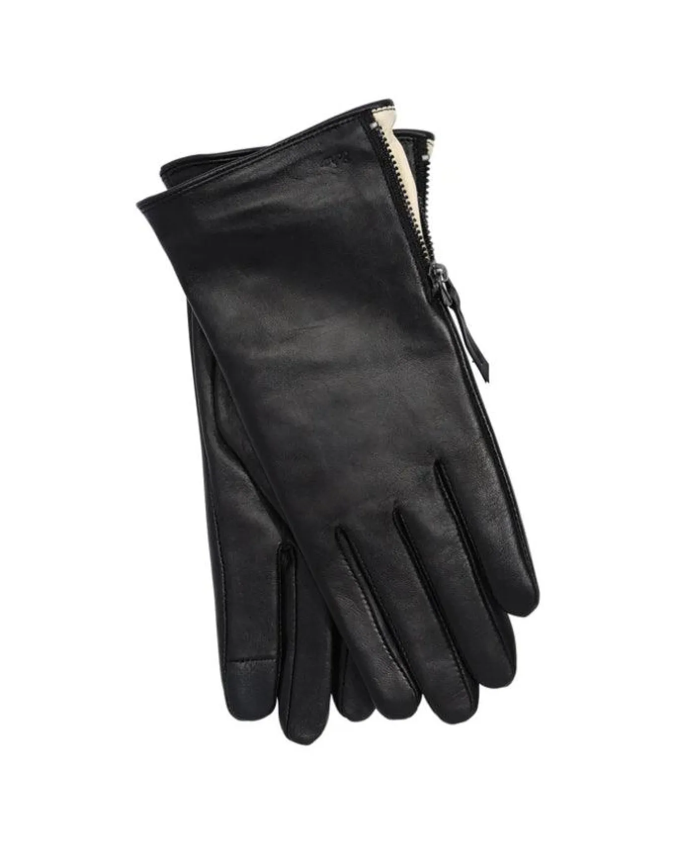 Leather Glove With Zipper