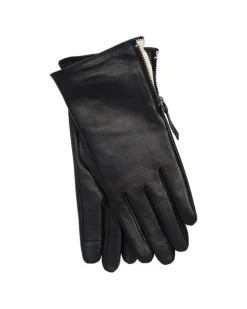 Leather Glove With Zipper