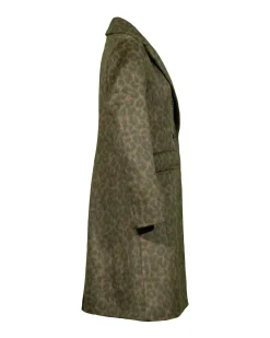Leja Camo Leopard Wool Coat