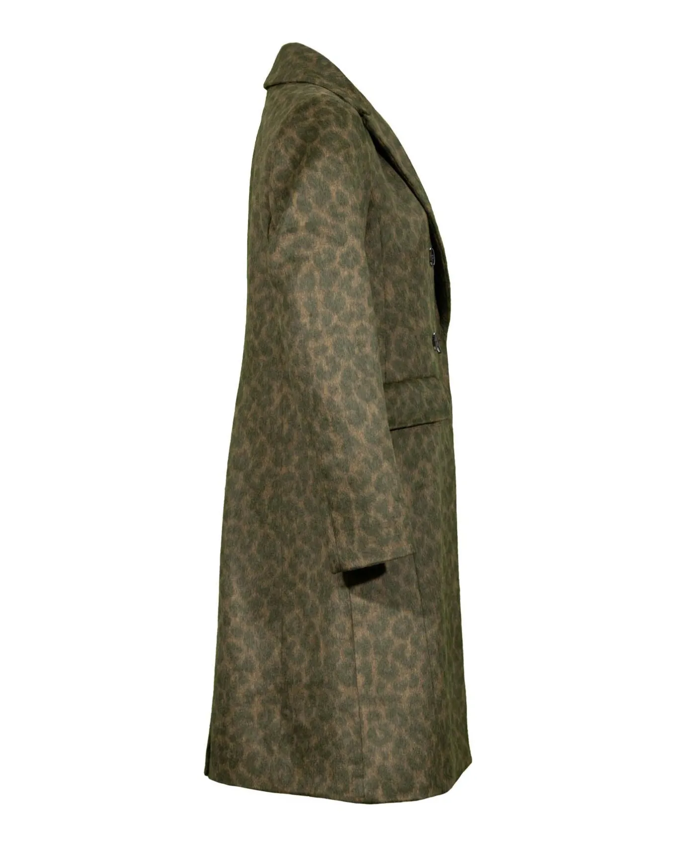 Leja Camo Leopard Wool Coat