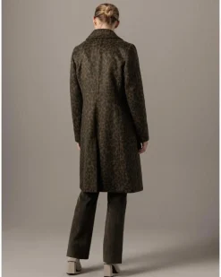 Leja Camo Leopard Wool Coat