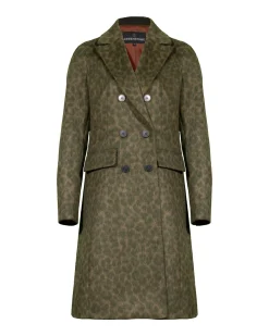 Leja Camo Leopard Wool Coat