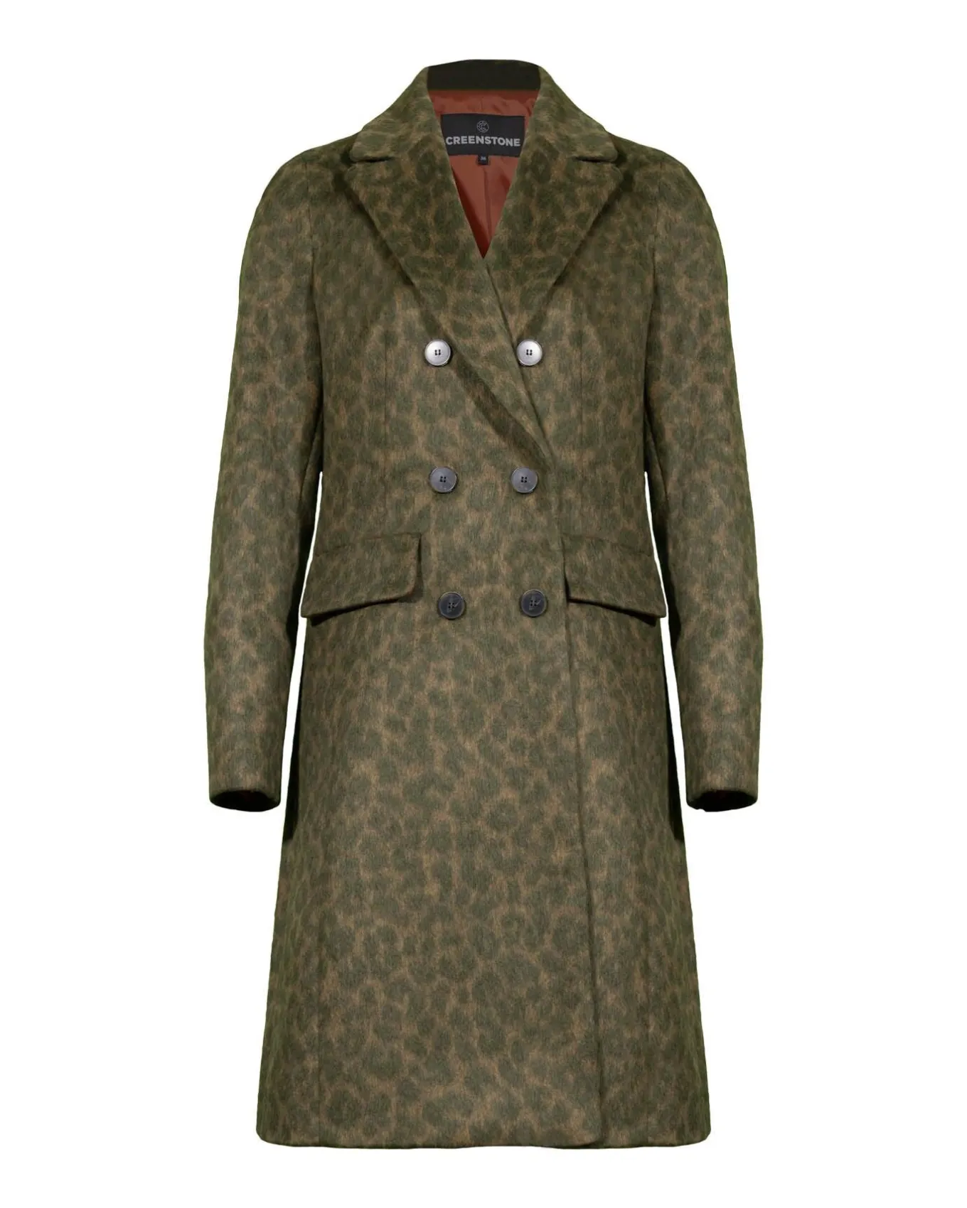 Leja Camo Leopard Wool Coat