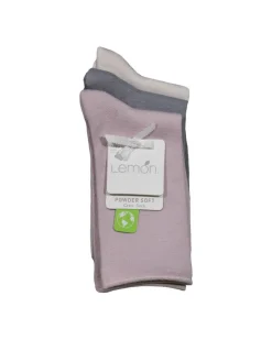 Lemon Crew 3 PK Socks