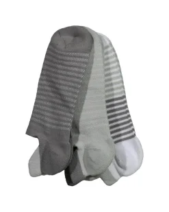 Lemon Stripe Low Cut Heel Tab 3 PK Socks