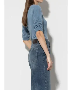 Luisa Cerano Cashmere Blend Sleeve Detail Sweater