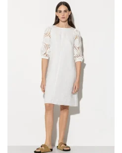 Luisa Cerano Crochet Sleeve Dress
