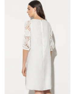 Luisa Cerano Crochet Sleeve Dress