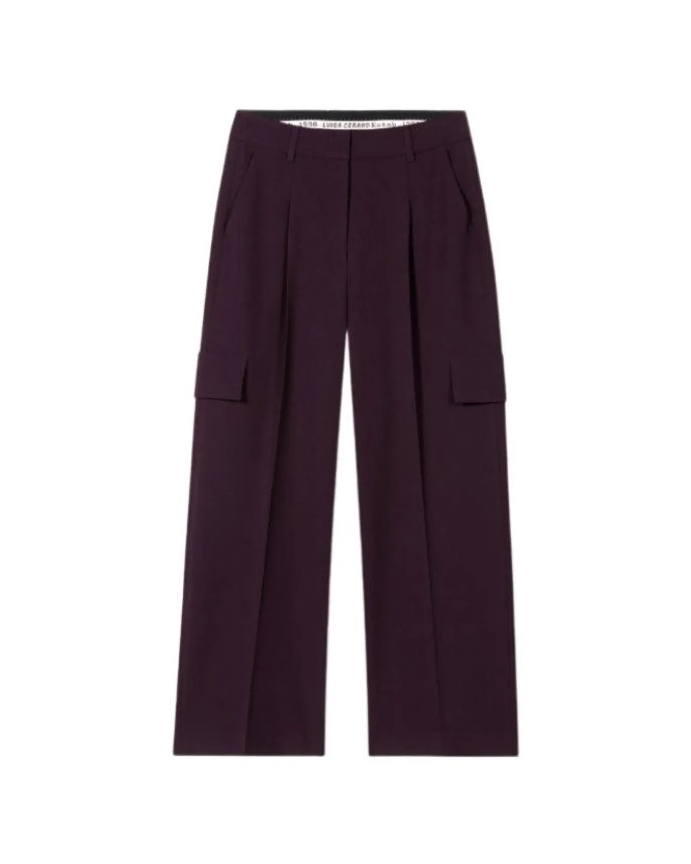 Luisa Cerano Cropped Pleated Cargo Pants